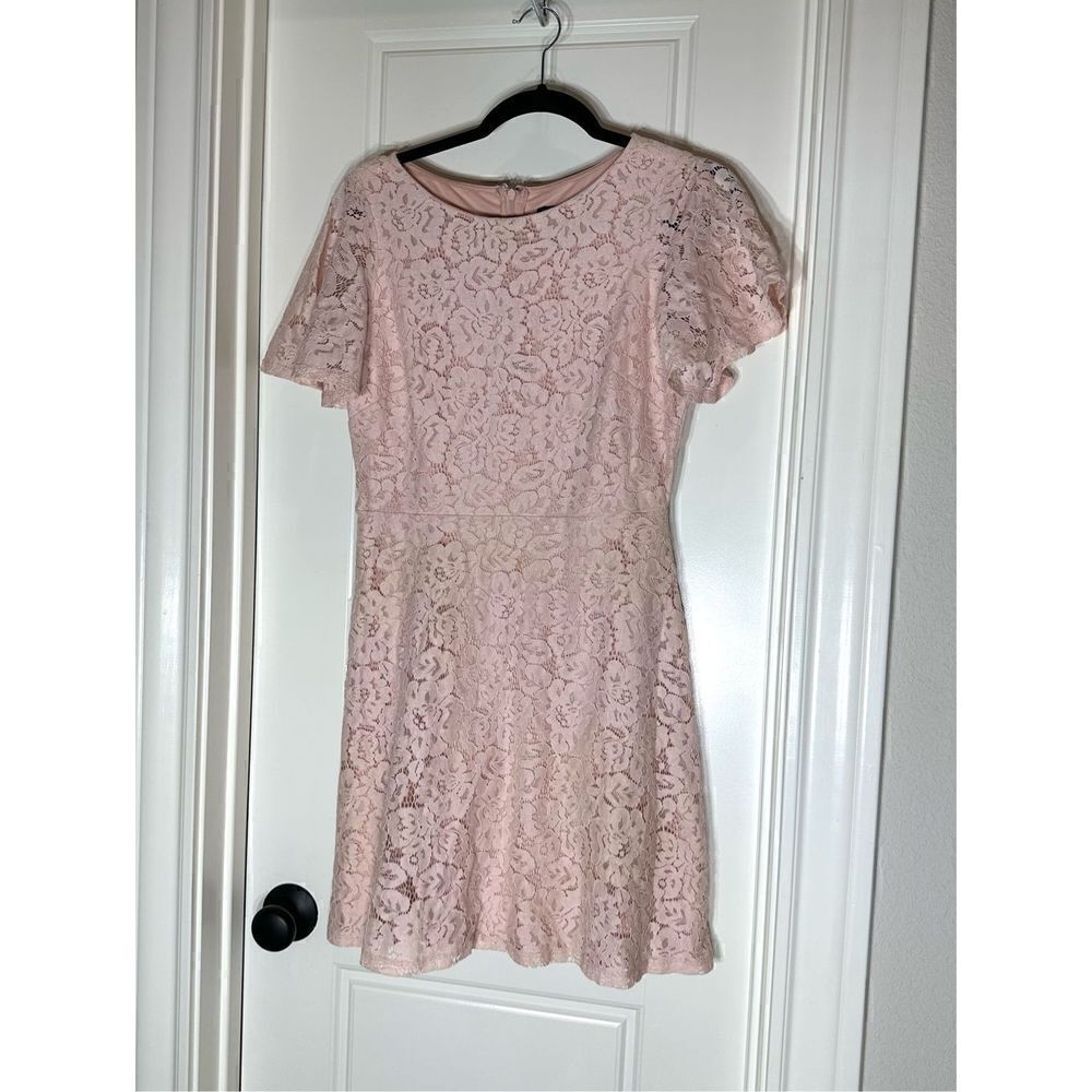 Jessica Howard pink lace mini dress size 8 Petite